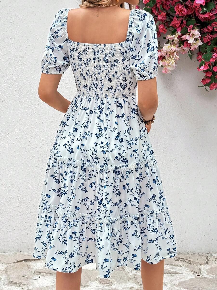 SHEIN SUKIENKA WZÓR KWIATY S06__L