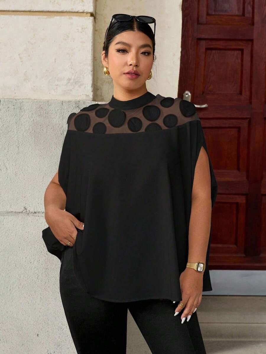 SHEIN CZARNA BLUZKA SIATECZKA S06__52