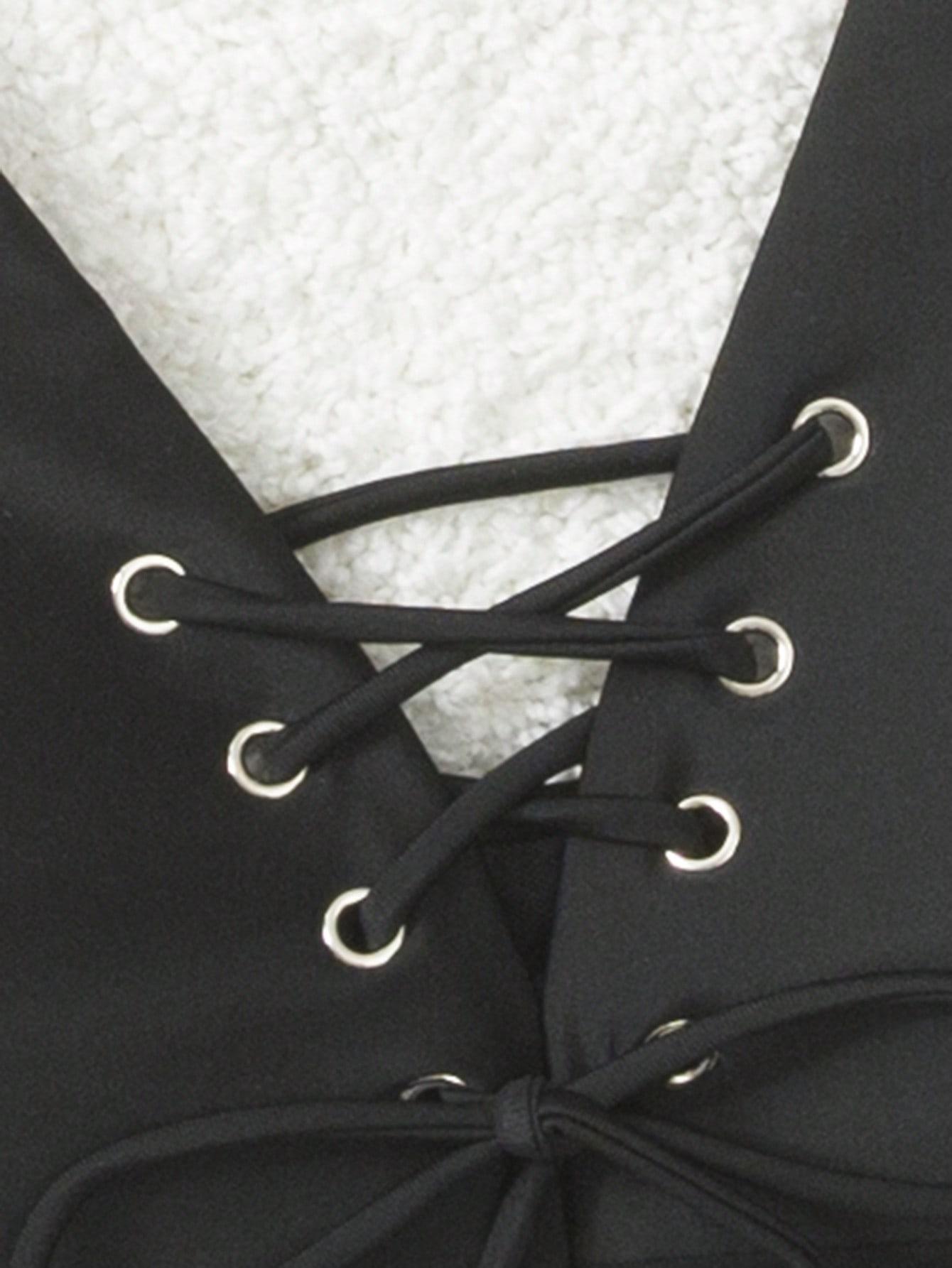 SHEIN CZARNA GÓRA OD BIKINI S06__50
