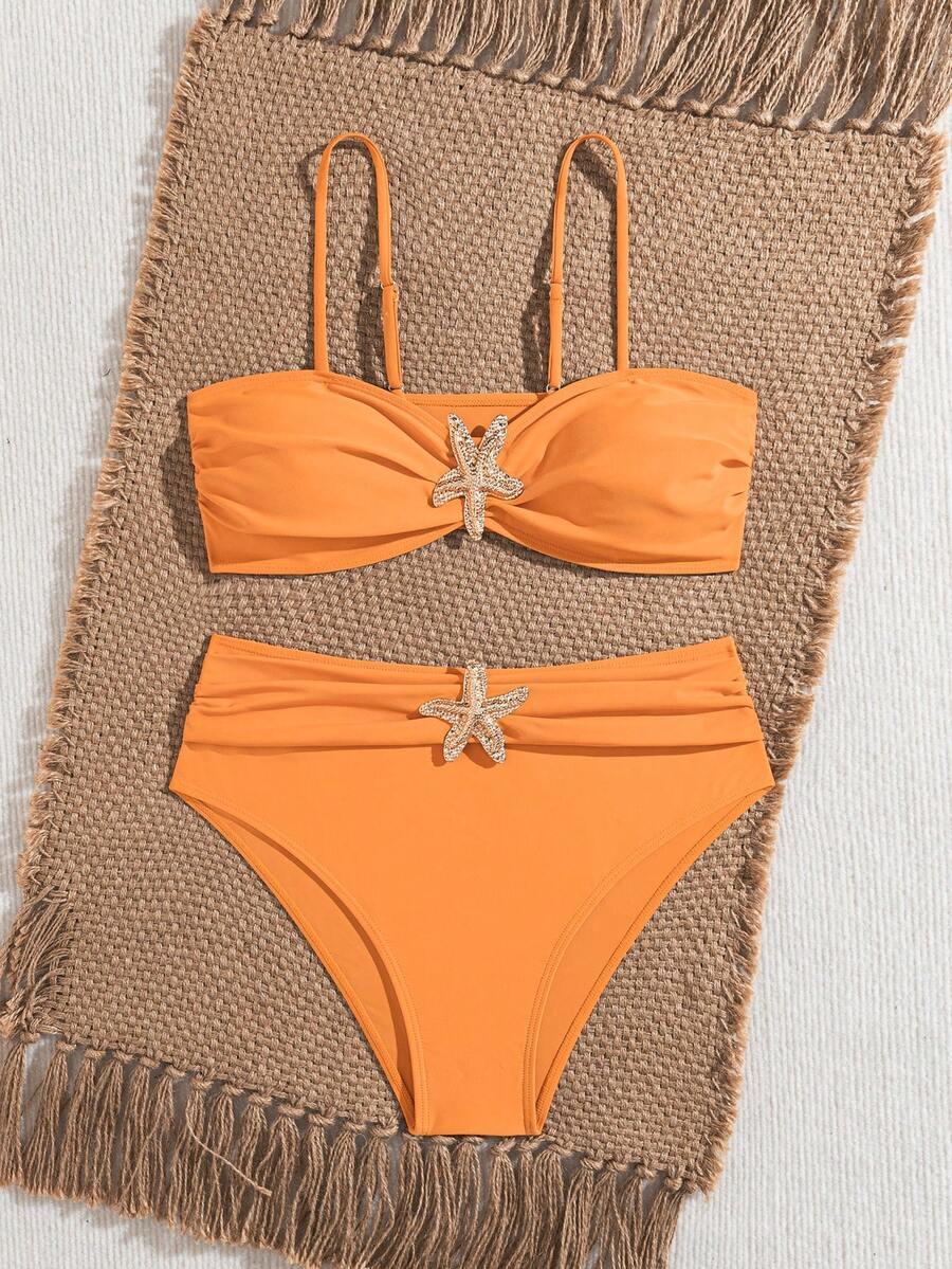 SHEIN DWUCZĘŚCIOWY STRÓJ KĄPIELOWY S09__L