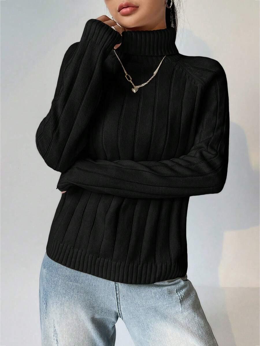 SHEIN CZARNY SWETER GOLF