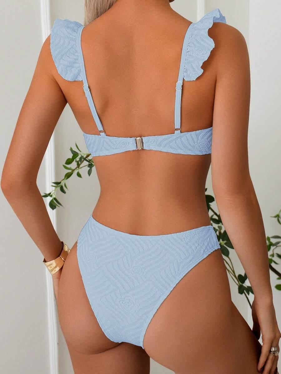 SHEIN NIEBIESKI DWUCZĘŚCIOWY STRÓJ KĄPIELOWY S06__XL