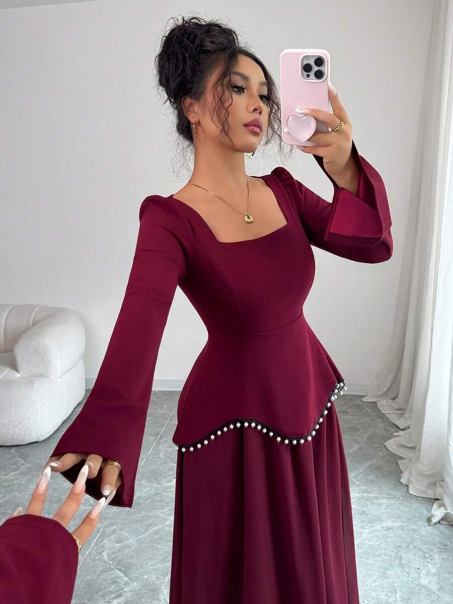SHEIN CZERWONA MAXI SUKIENKA S06__XL