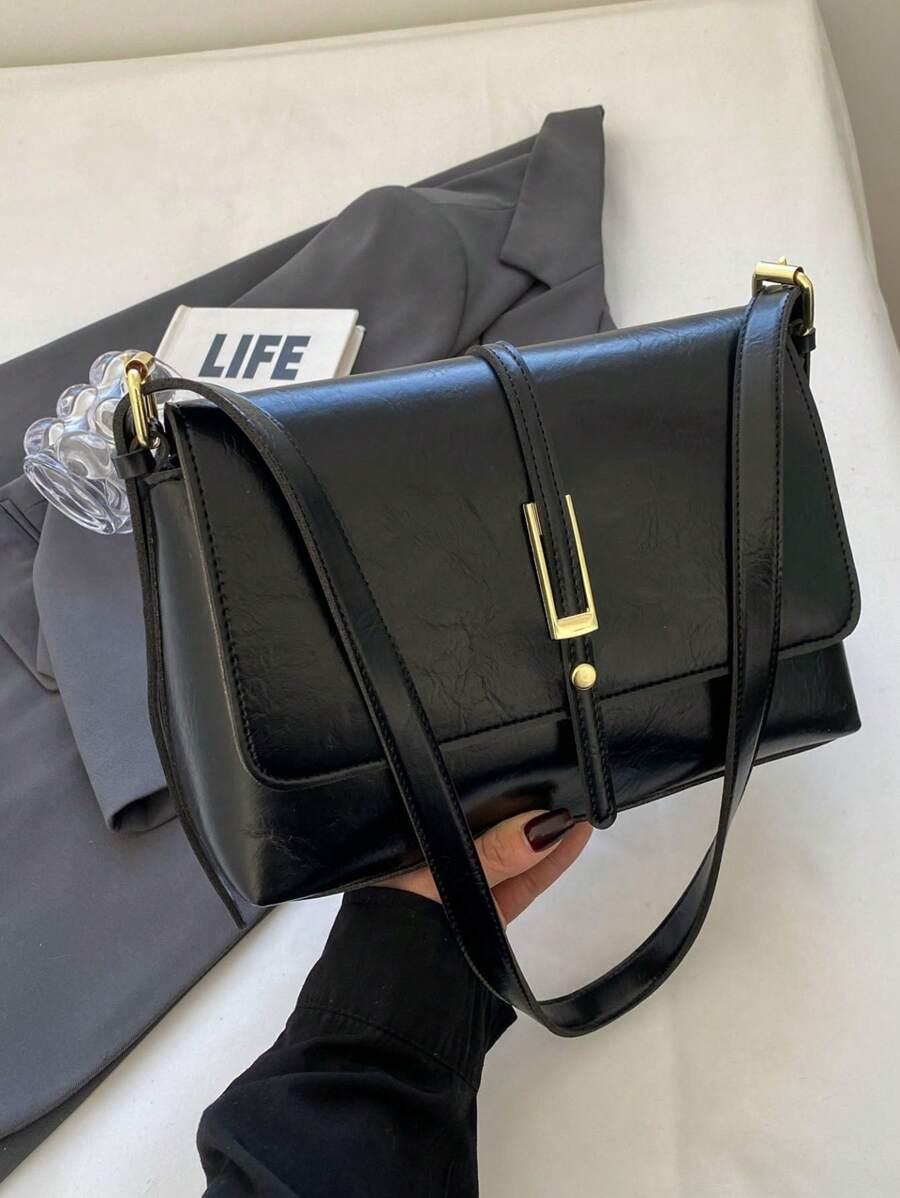 SHEIN CZARNA TOREBKA NA RAMIĘ S07__26X18