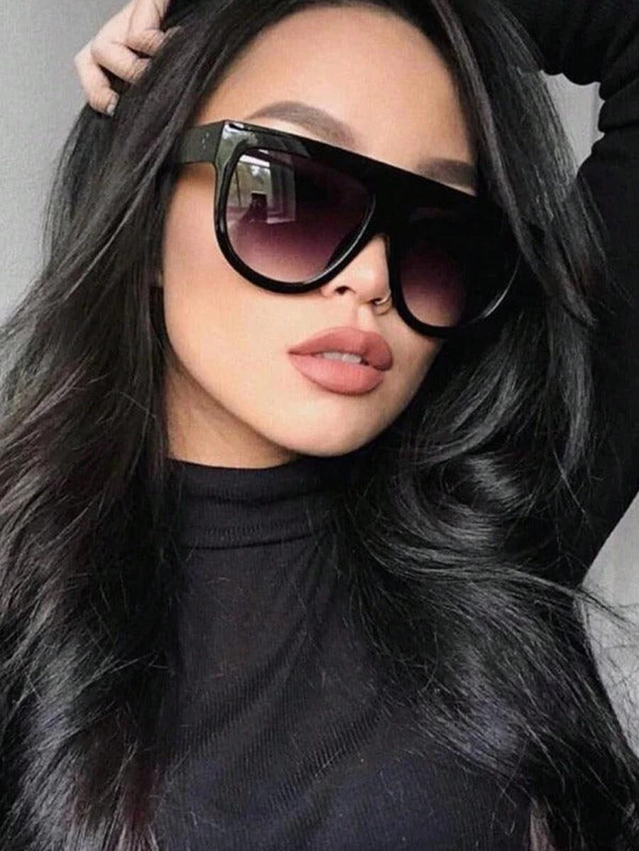 SHEIN CZARNE OKULARY PRZECIWSŁONECZNE S07