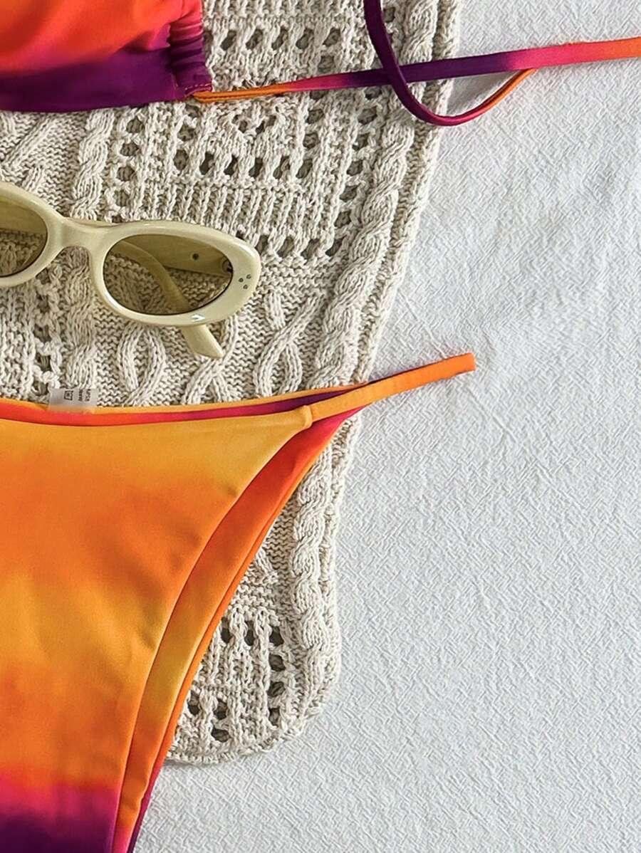SWIM VCAY DWUCZĘŚCIOWY STRÓJ KĄPIELOWY WZÓR OMBRE S09__L