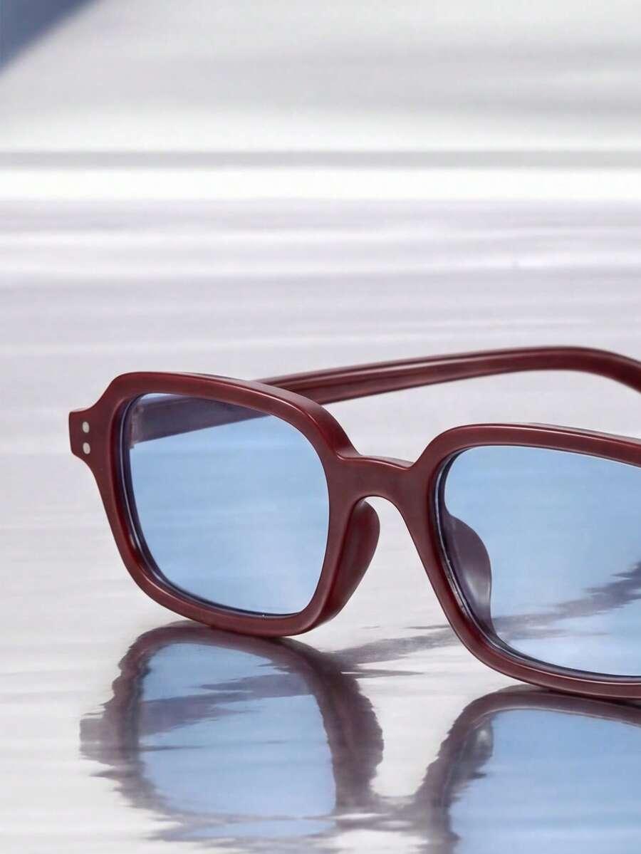 SHEIN OKULARY PRZECIWSŁONECZNE NIEBIESKIE SZKŁA S07