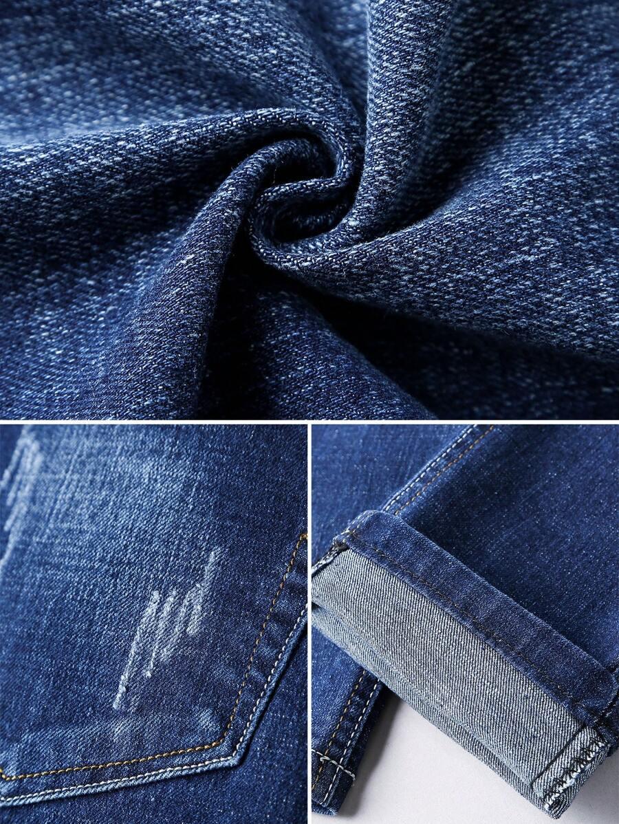 SHEIN SPODNIE JEANS PROSTA NOGAWKA S06__W40