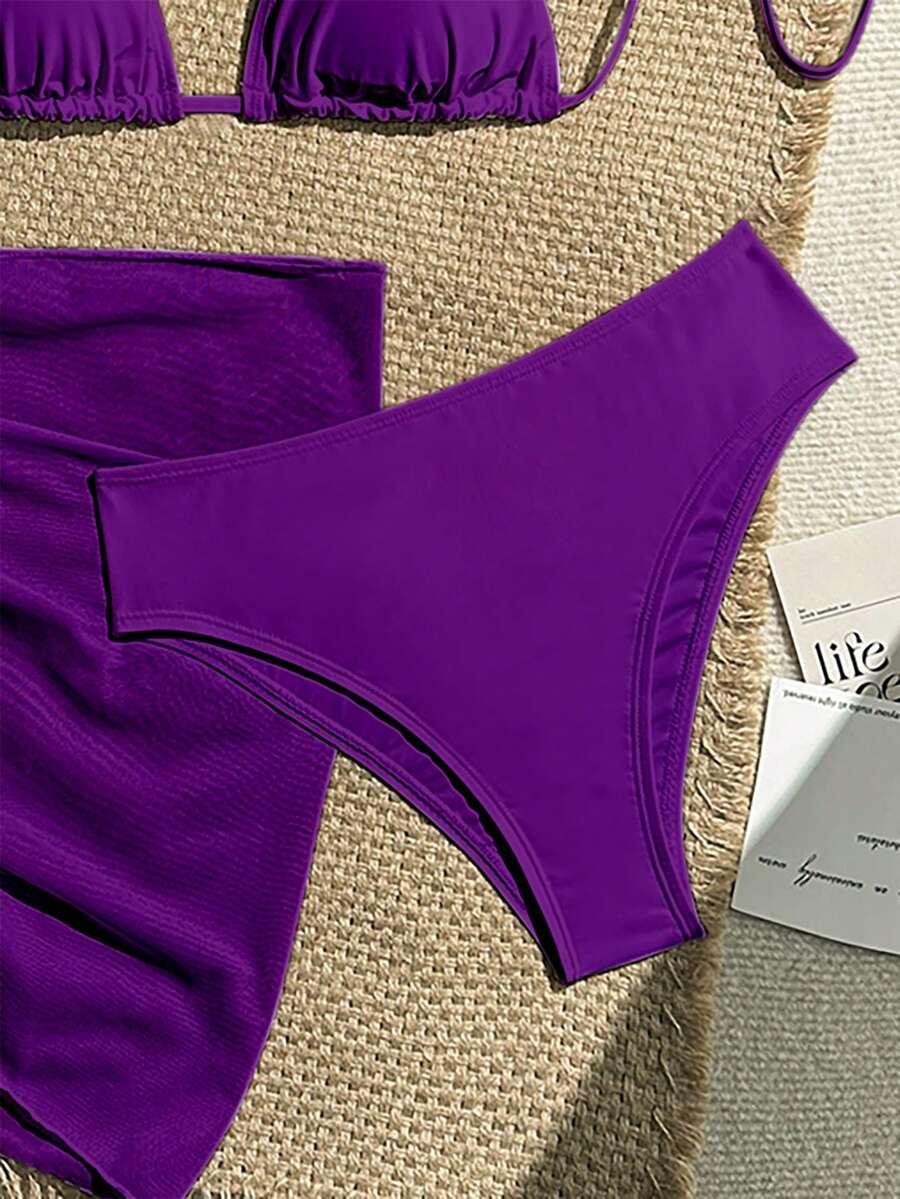 SHEIN DWUCZĘŚCIOWY STRÓJ KĄPIELOWY PAREO KOMPLET S09__S