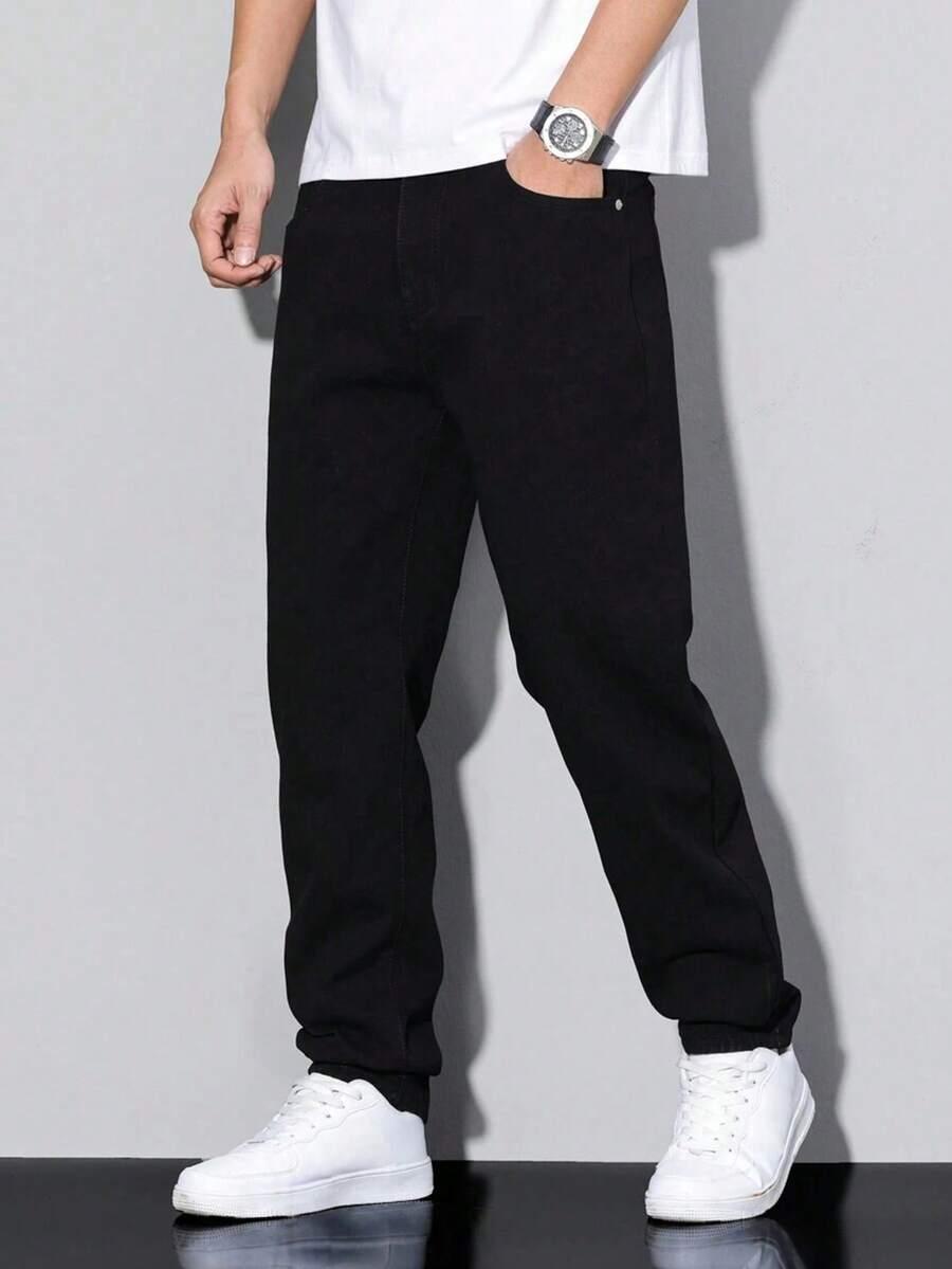SHEIN CZARNE SPODNIE JEANS S06__152-158