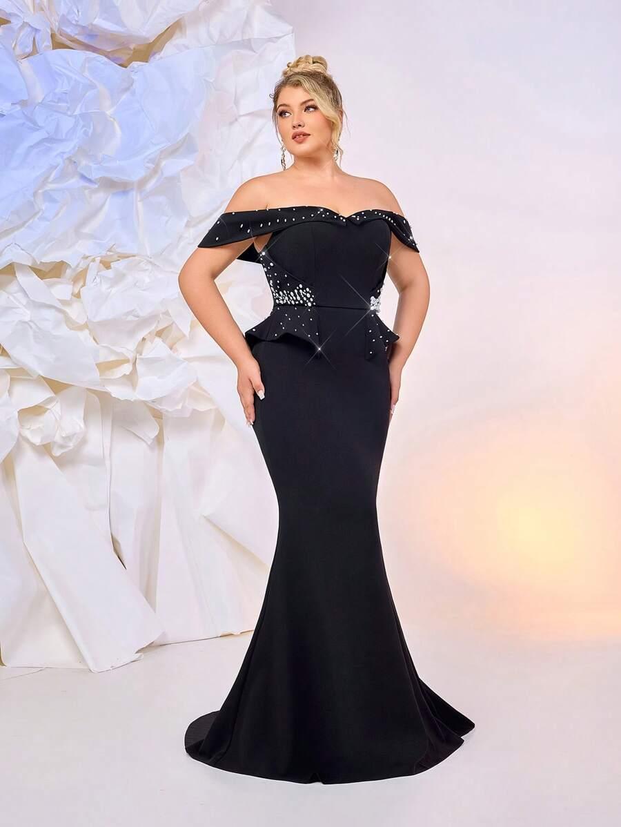 GLAMRAE CZARNA MAXI SUKIENKA S06__48