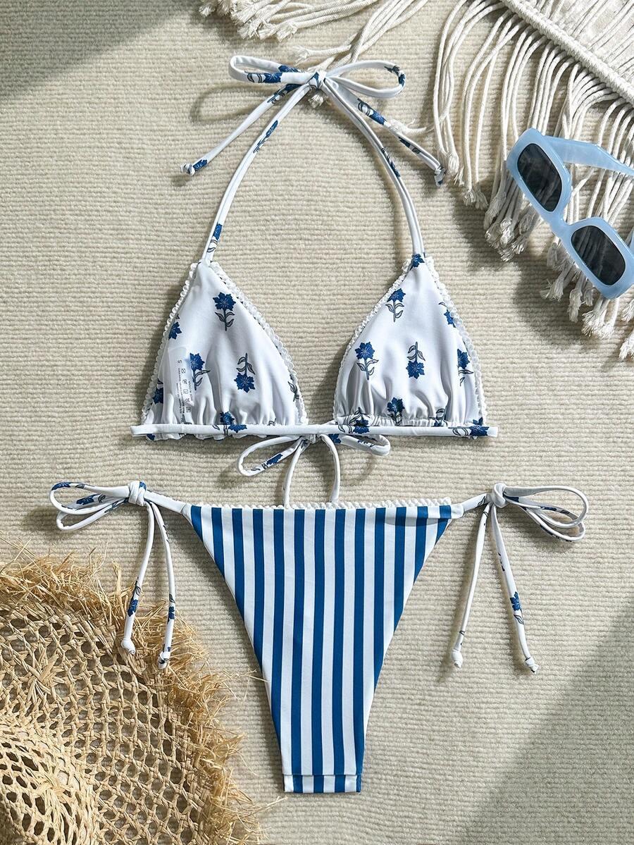 SHEIN STRÓJ KĄPIELOWY DWUCZĘŚCIOWY S09__M