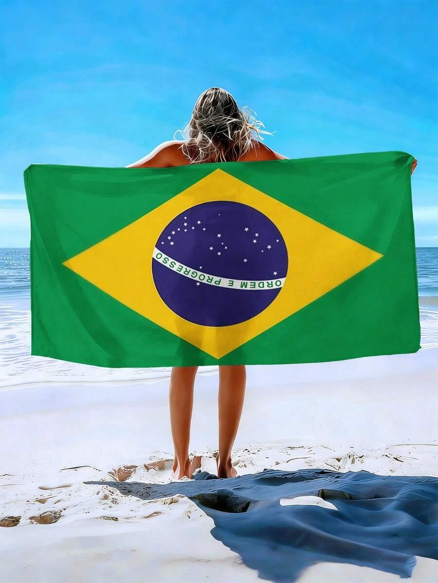 SHEIN KOLOROWY RĘCZNIK PLAŻOWY S07__90X180CM