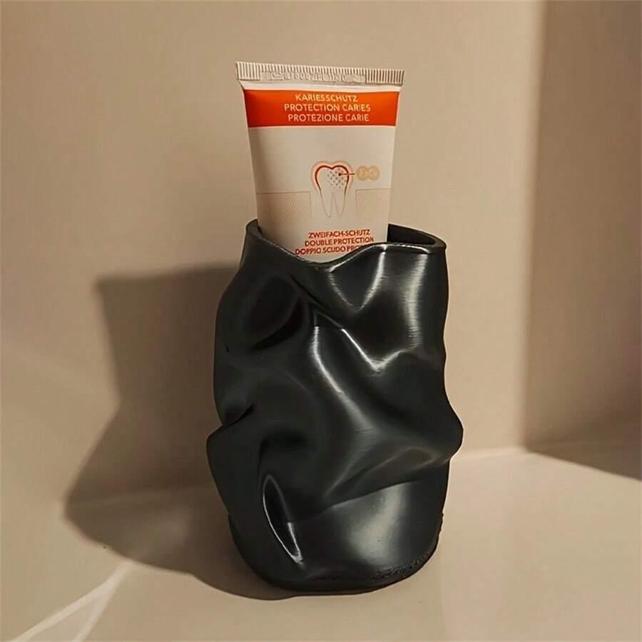 SHEIN CZARNY POJEMNIK ŁAZIENKOWY S07__11X8CM