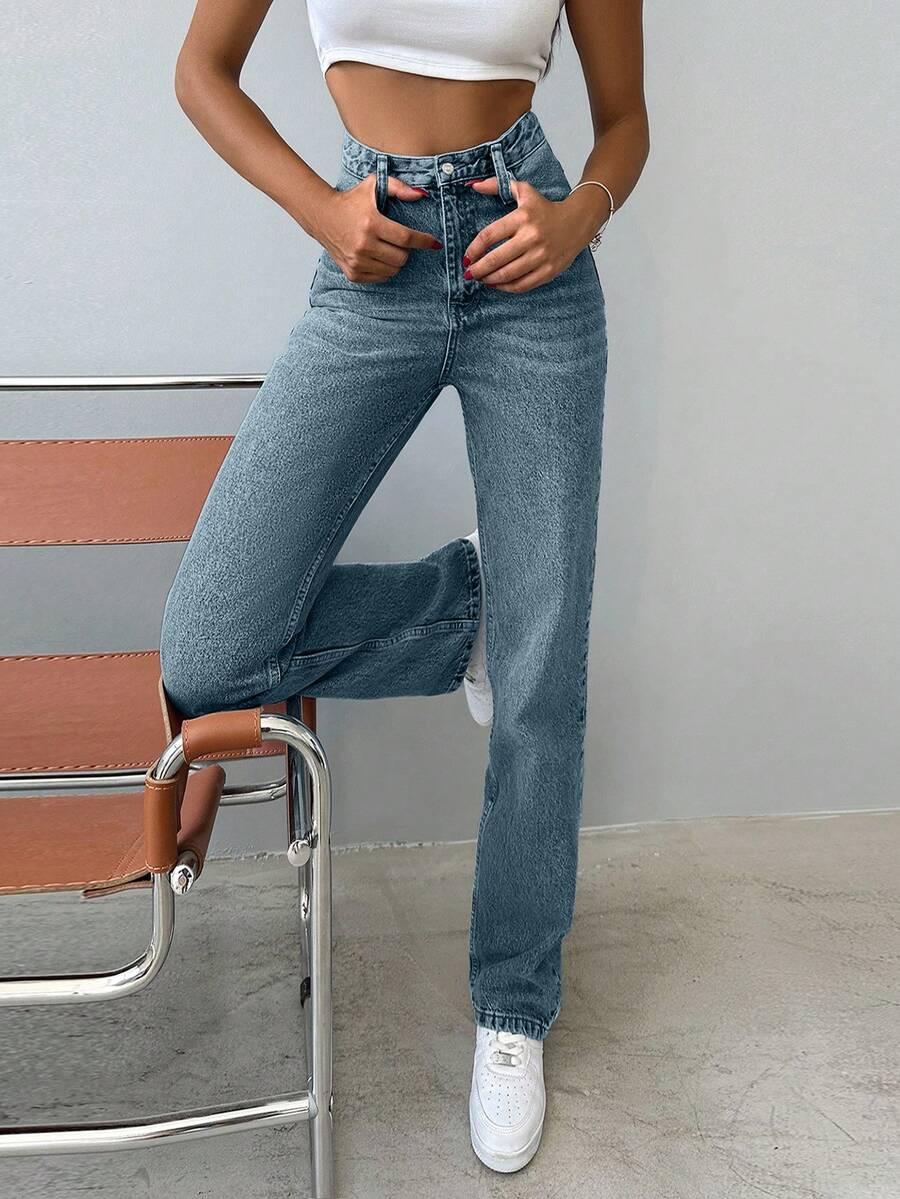 SHEIN NIEBIESKIE SPODNIE JEANS S06__M