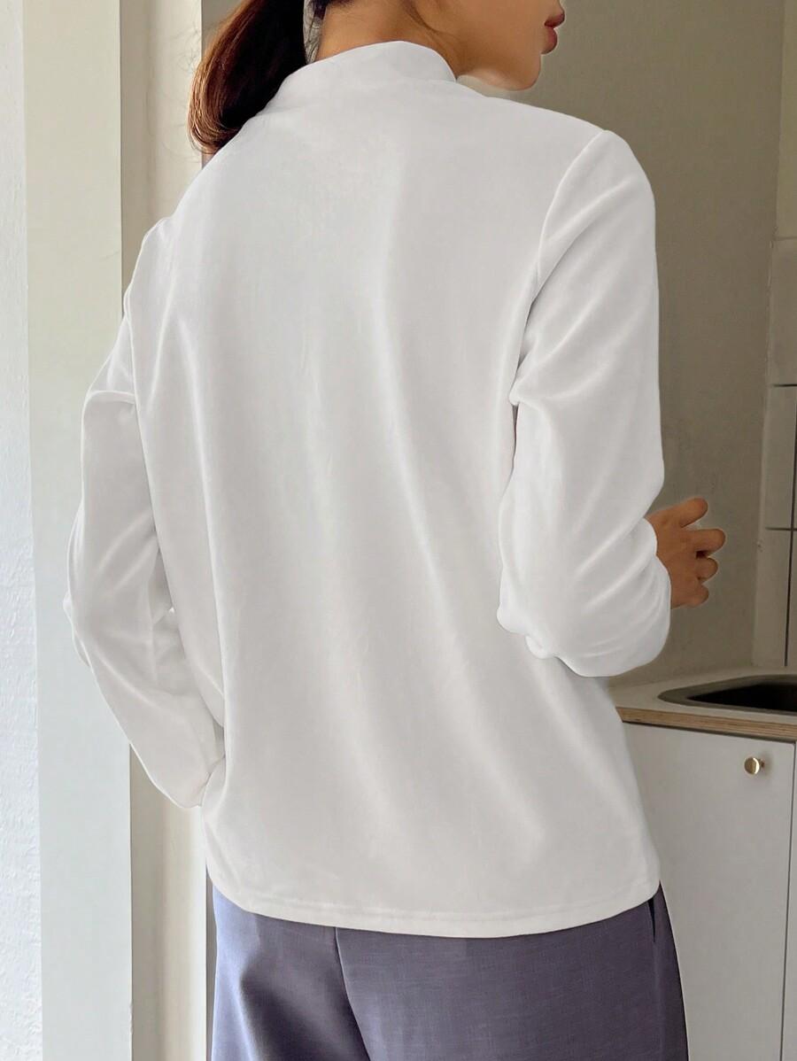SHEIN BIAŁA DZIANINOWA BLUZKA S06__XL