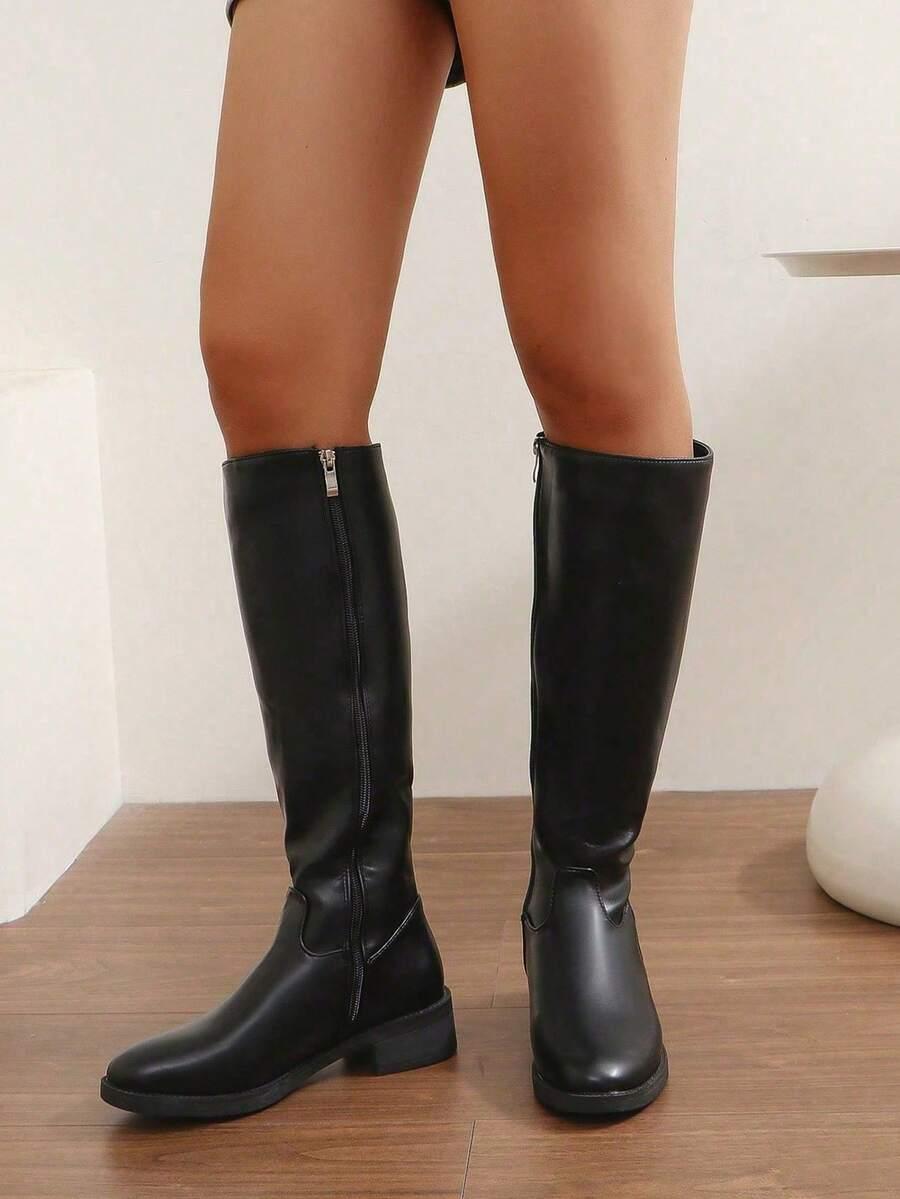 SHEIN CZARNE KOZAKI ZAMEK W01__39