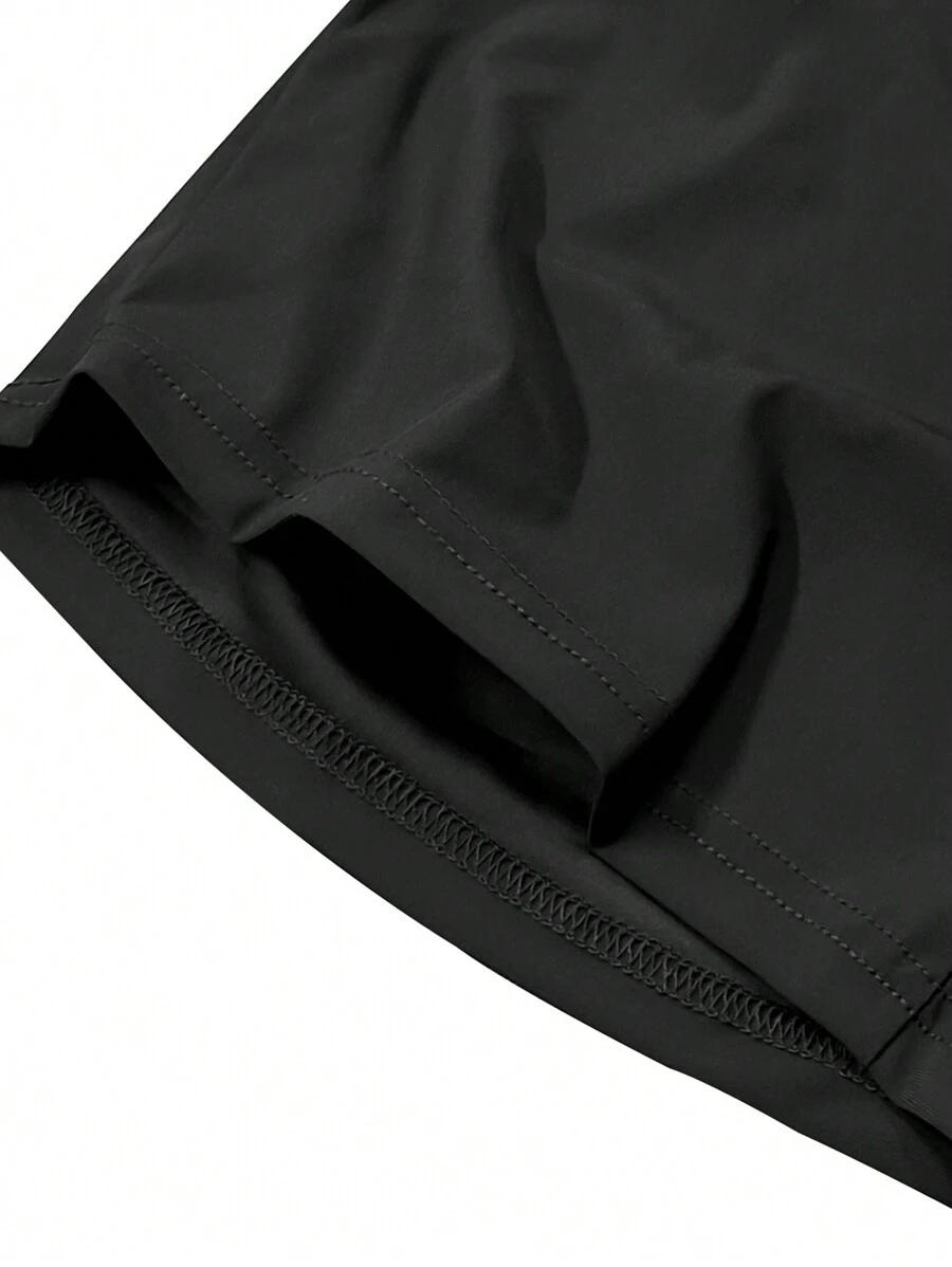 SHEIN CZARNE SPODENKI SPORTOWE S06__M