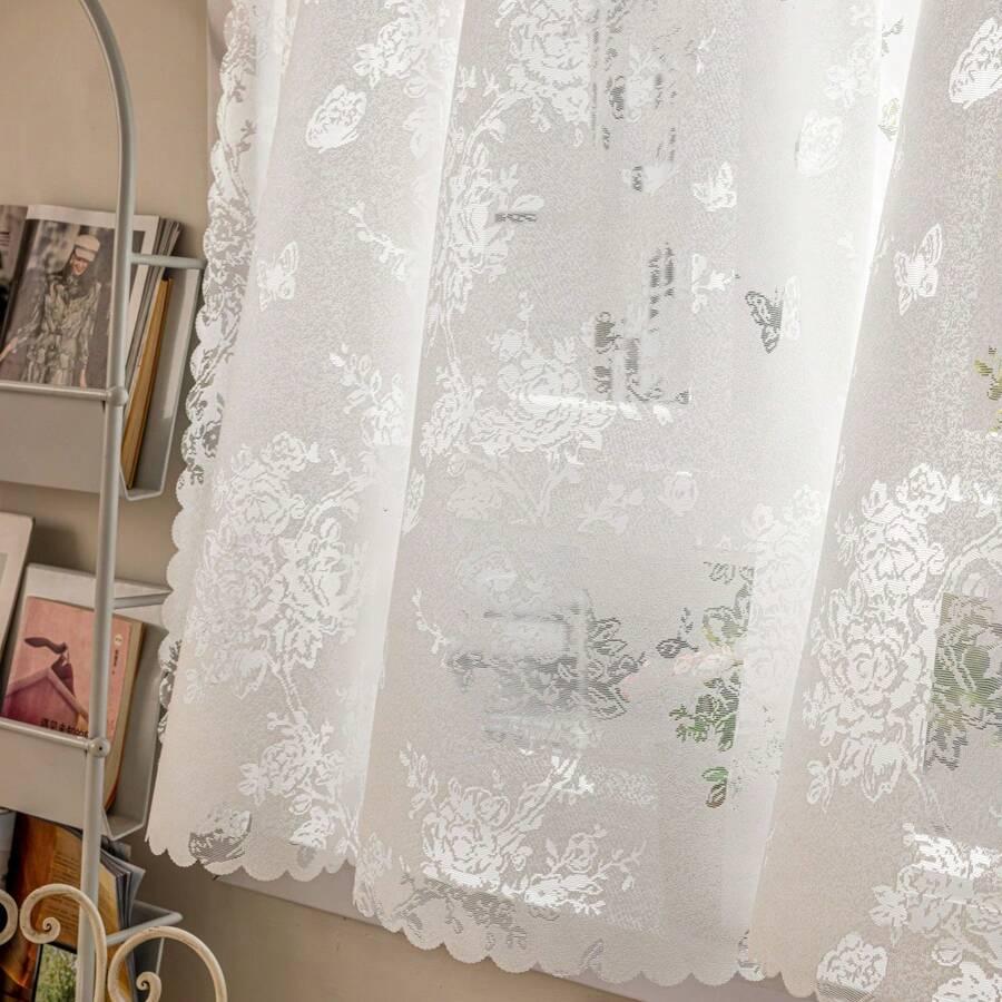 SHEIN BIAŁA FIRANA WZÓR S07__66X107CM