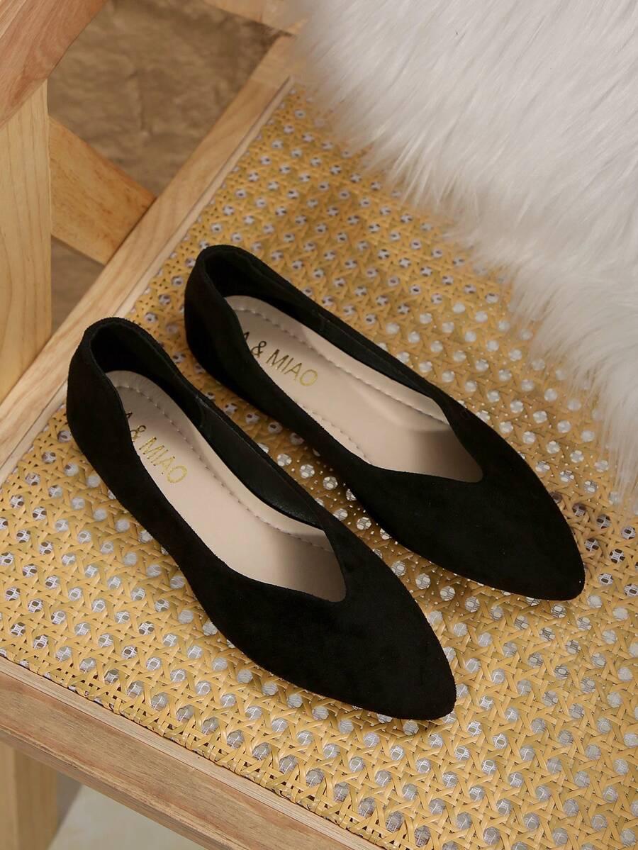 SHEIN CZARNE BALERINY SZPIC S06__43