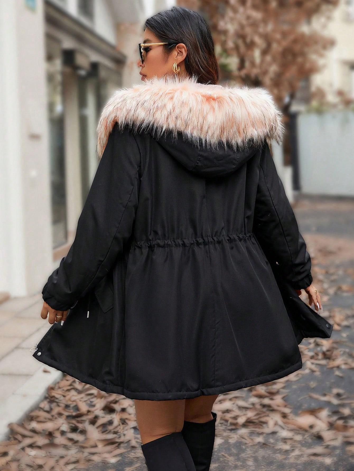 SHEIN CZARNA KURTKA KAPTUR W01__XXL