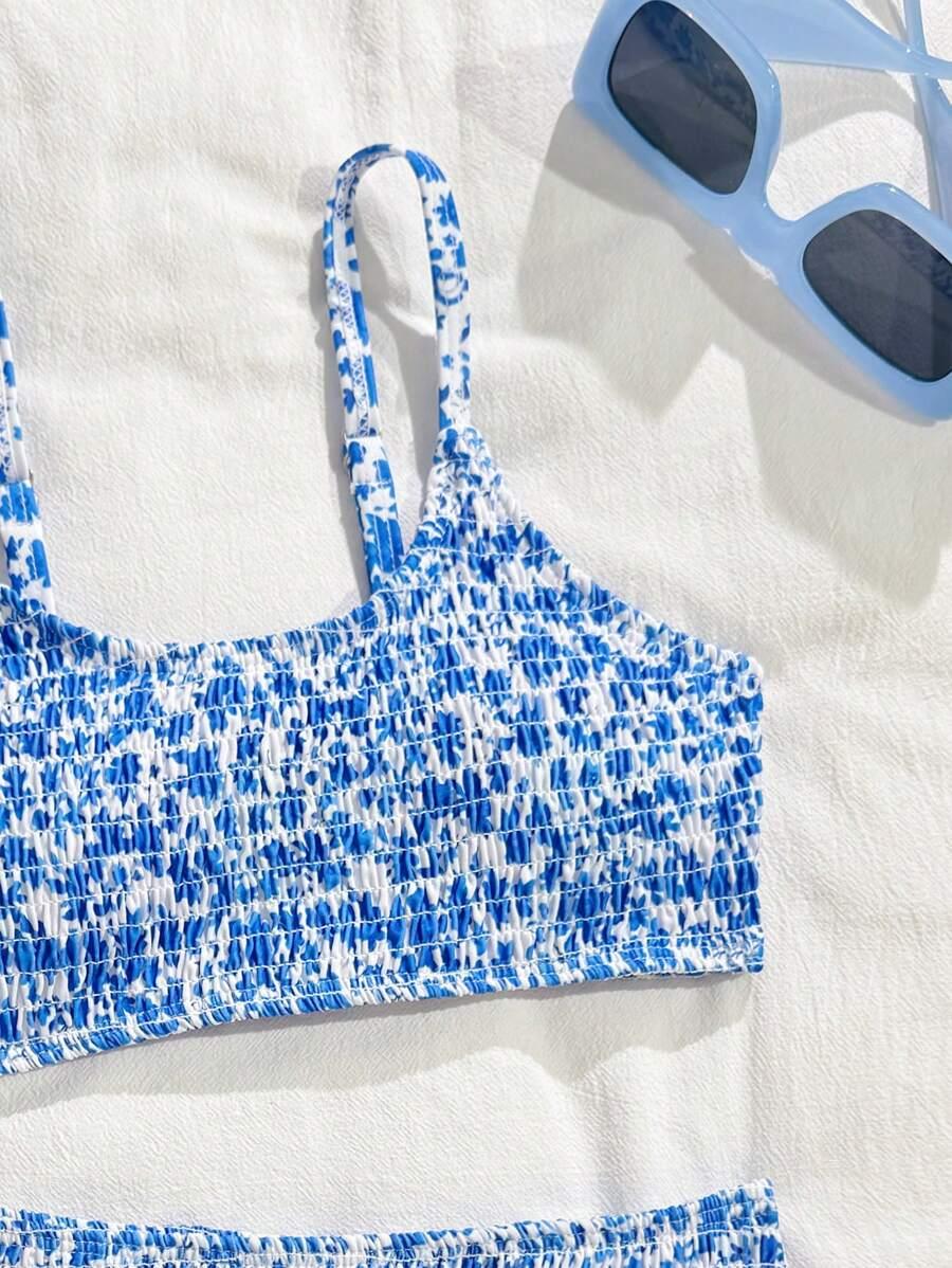 SHEIN DWUCZĘŚCIOWY STRÓJ KĄPIELOWY WZÓR S09__166-170