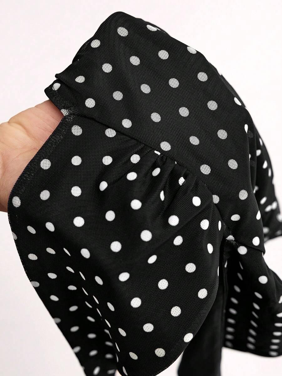 SHEIN TOP WZÓR GROSZKI S06__XS