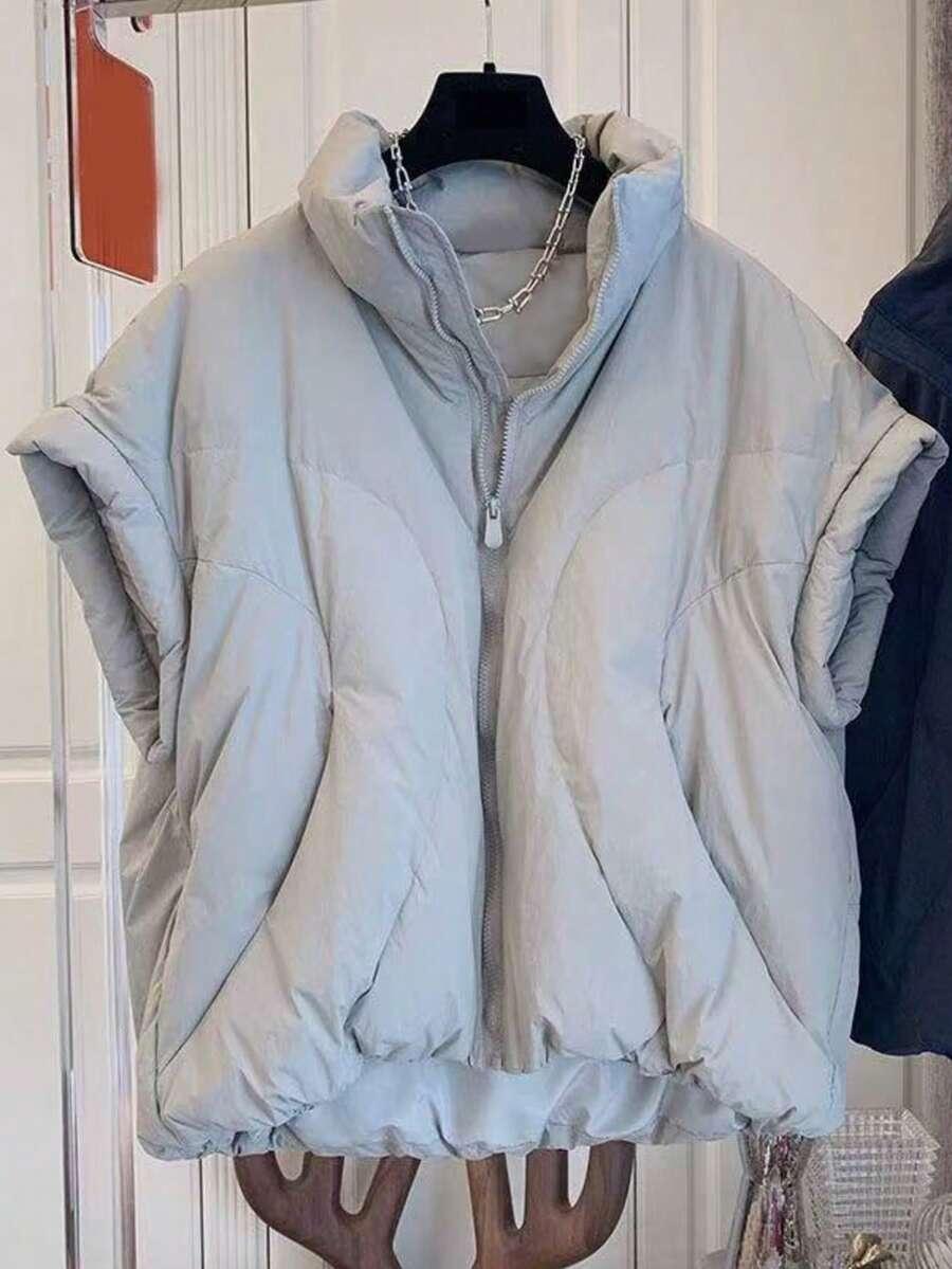 SHEIN SZARA KAMIZELKA ZAMEK S06__XL