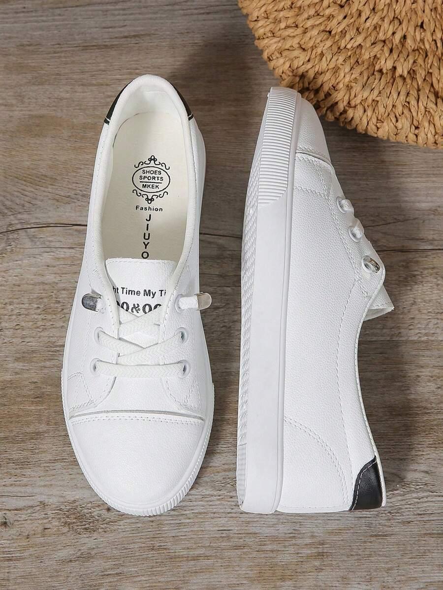 SHEIN BIAŁE SPORTOWE BUTY IMITACJA SKÓRY S06__37,5