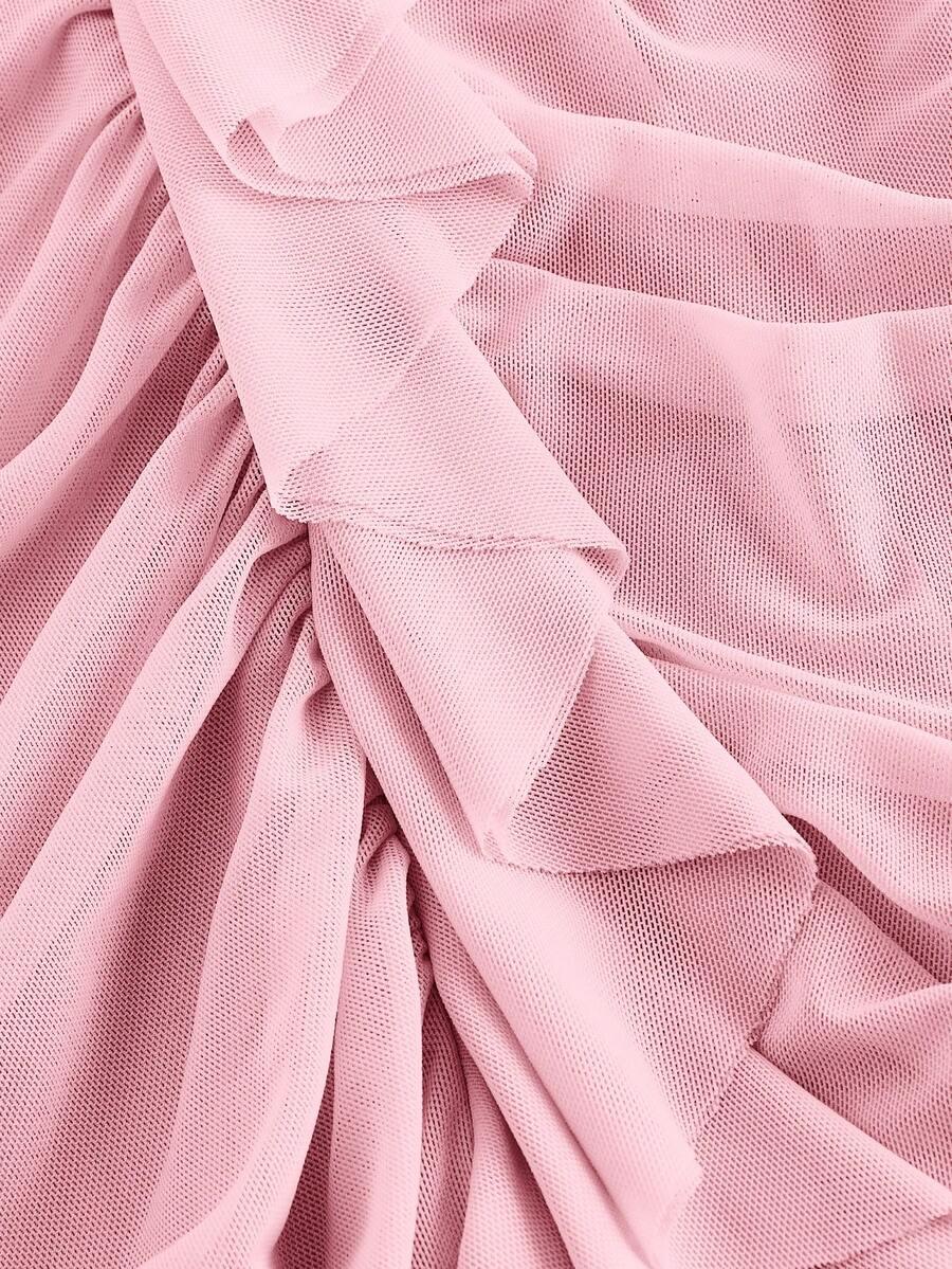 SHEIN RÓŻOWA MAXI SUKIENKA S06__M
