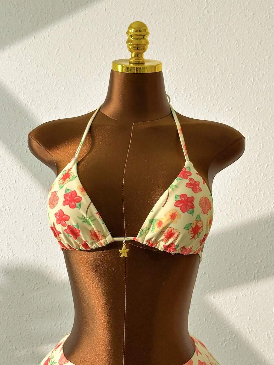 SHEIN DWUCZĘŚCIOWY STRÓJ KĄPIELOWY MIX WZORÓW S09__L