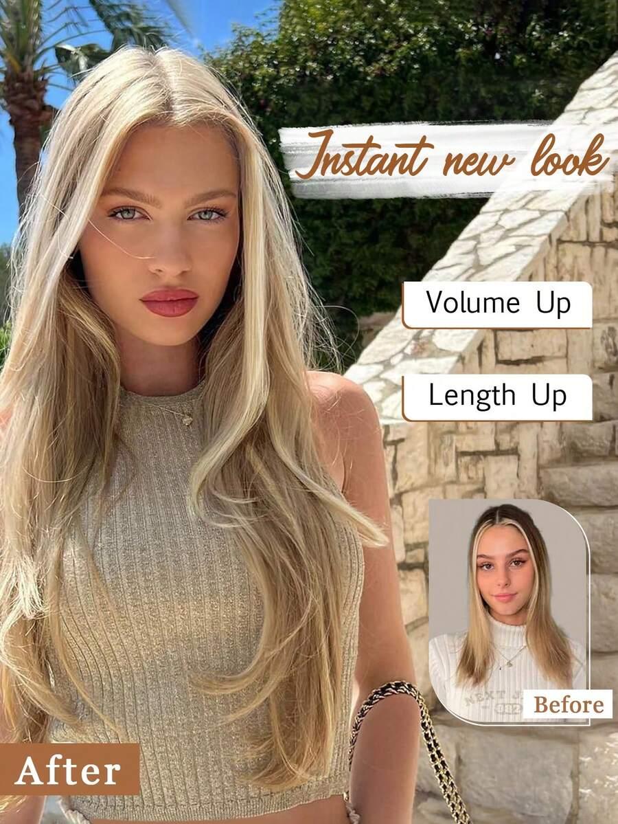 SHEIN WŁOSY SYNTETYCZNE KLIPS S07__45CM