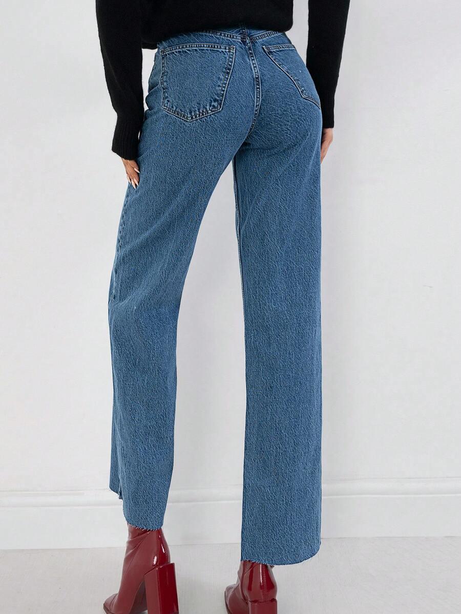 SHEIN NIEBIESKIE SPODNIE JEANS S06__S