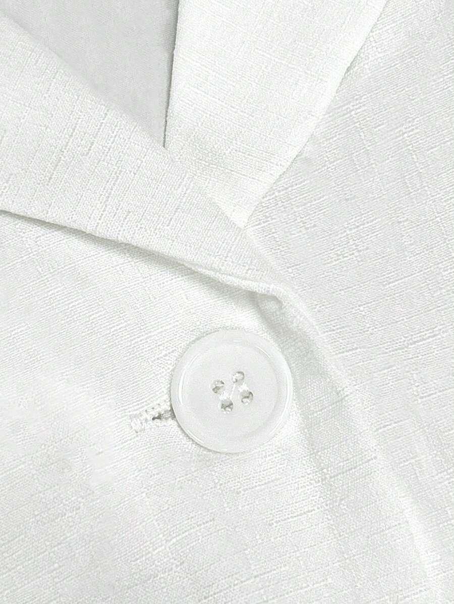 SHEIN KREMOWA KAMIZELKA TEKSTURA S06__M