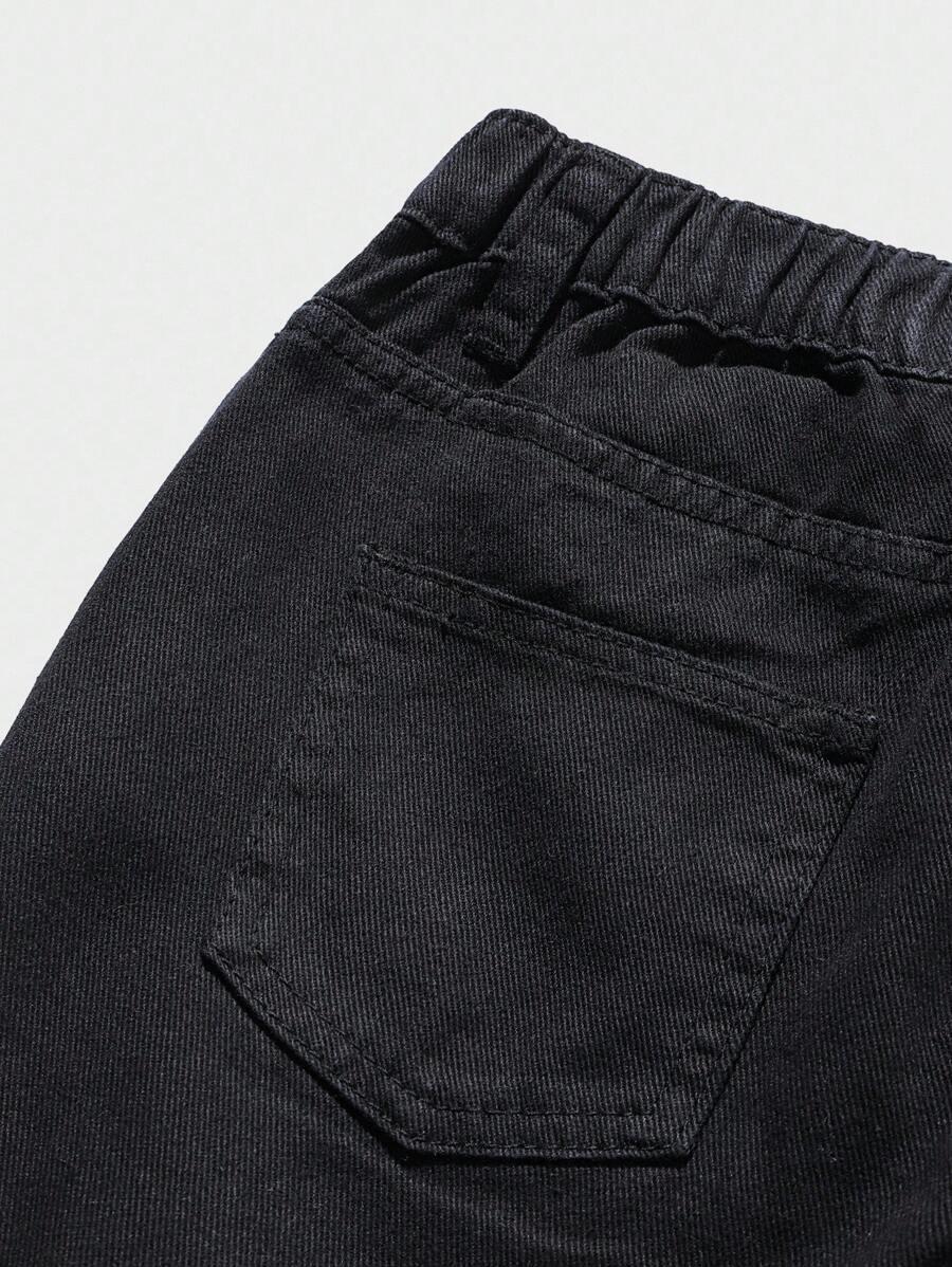 SHEIN CZARNE SPODNIE JEANS S06__128-134