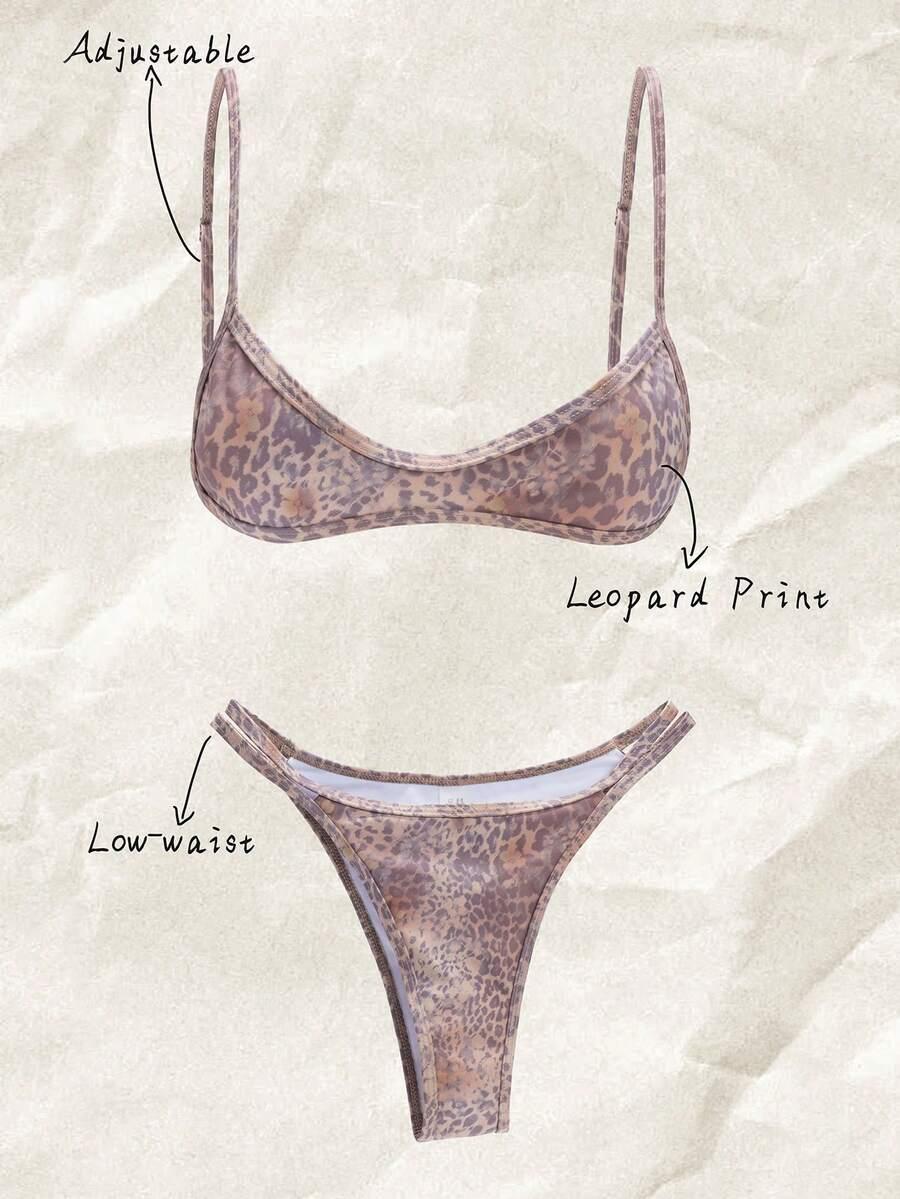 ELAVELLE DWUCZĘŚCIOWY STRÓJ KĄPIELOWY ANIMAL PRINT S09__M