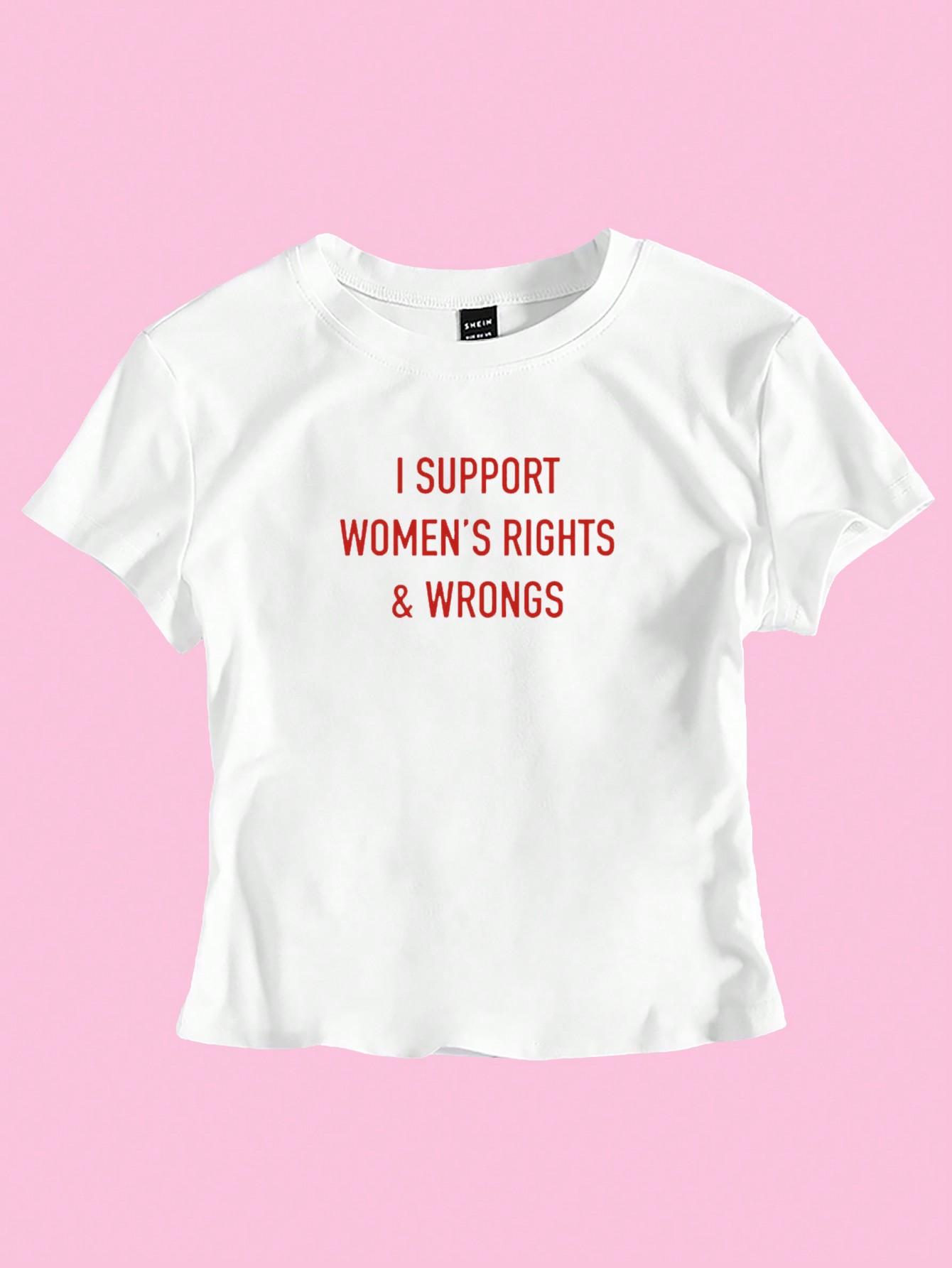 SHEIN BIAŁY TOP WZÓR NAPISY S06__L
