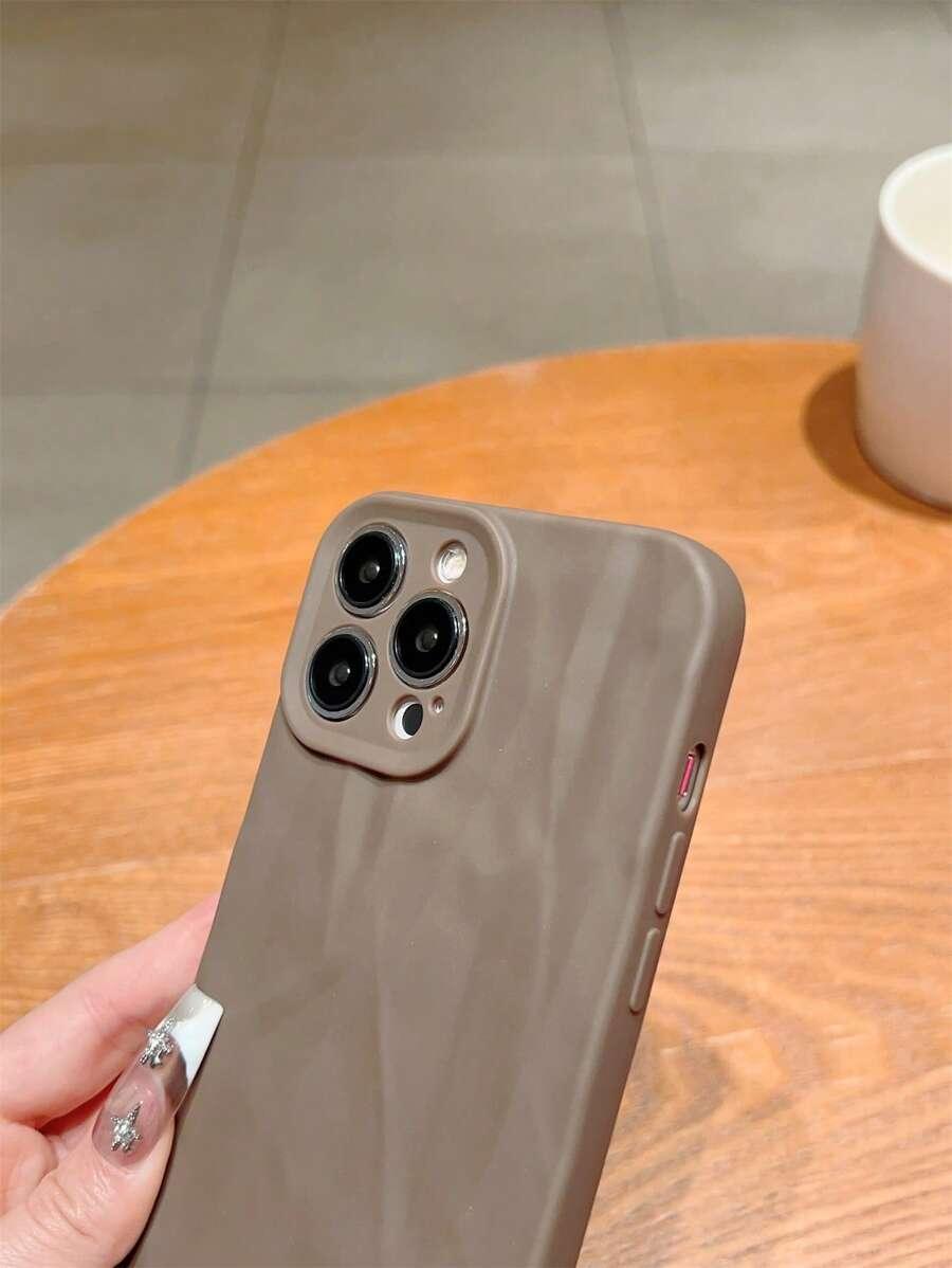 SHEIN BRĄZOWE ETUI NA TELEFON IPHONE 15 PLUS S07