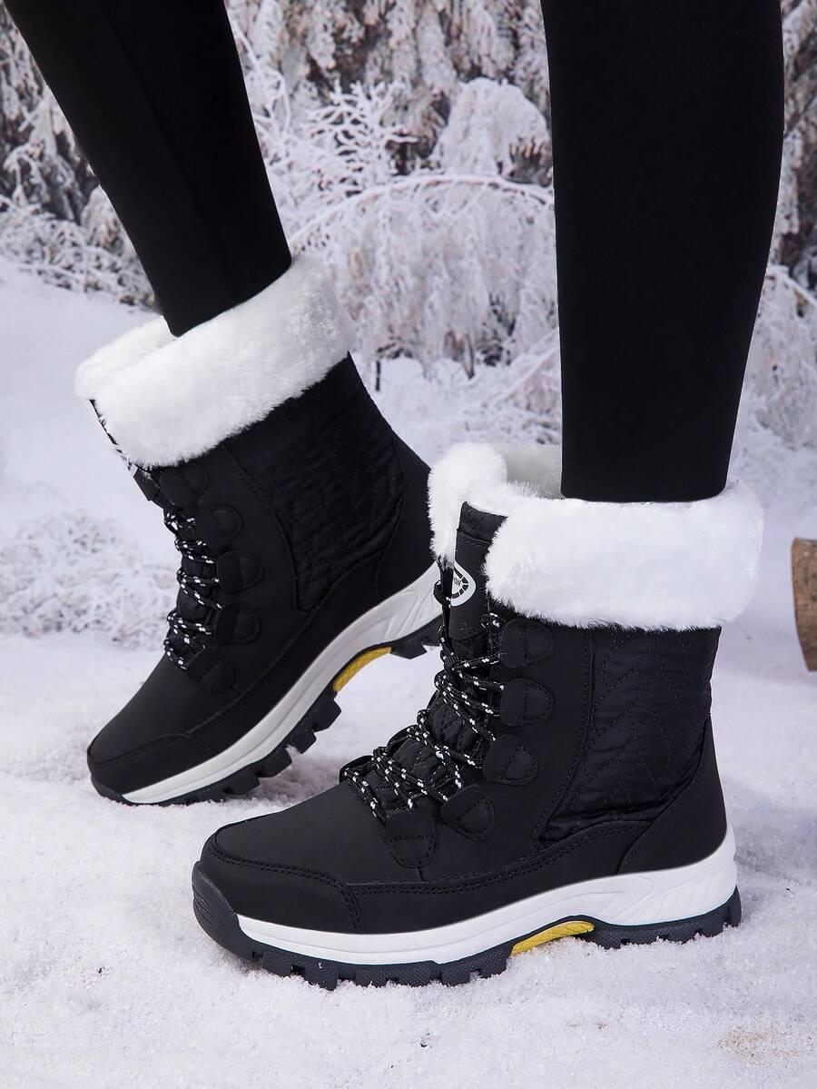 SHEIN SZNUROWANE ŚNIEGOWCE KONTRAST W01__39