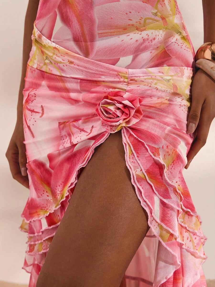 SHEIN ASYMETRYCZNA SUKIENKA ODKRYTE PLECY S06__M