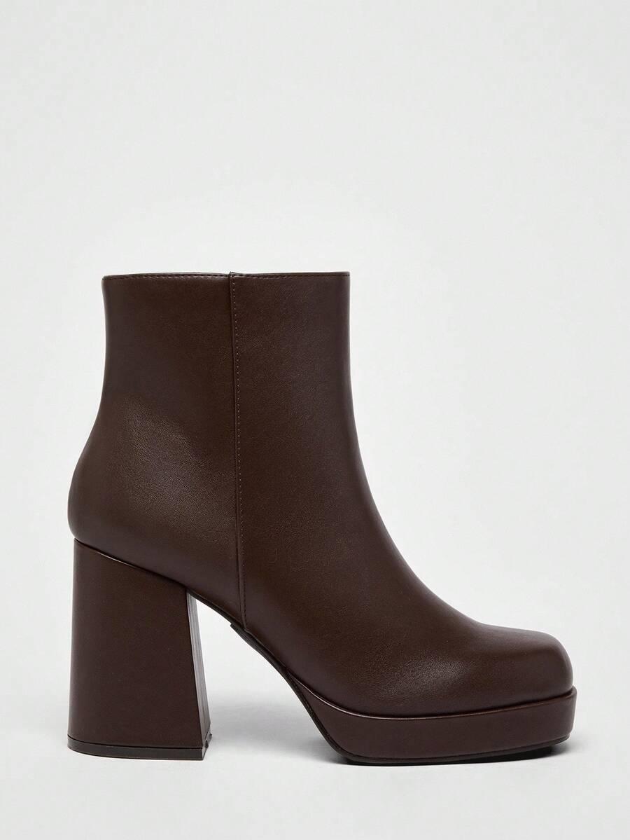 SHEIN BRĄZOWE BOTKI OBCAS W01__41