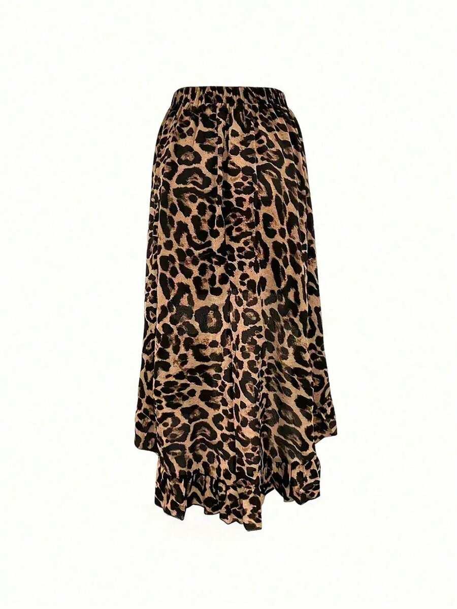SHEIN TOP SPÓDNICA KOMPLET ANIMAL PRINT S06__L