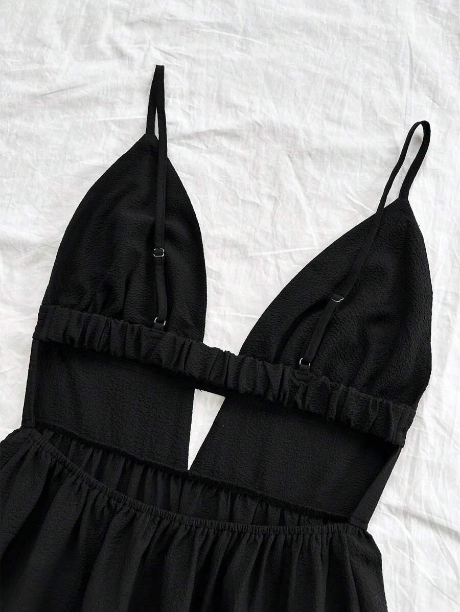 SHEIN CZARNA MINI SUKIENKA S06__M