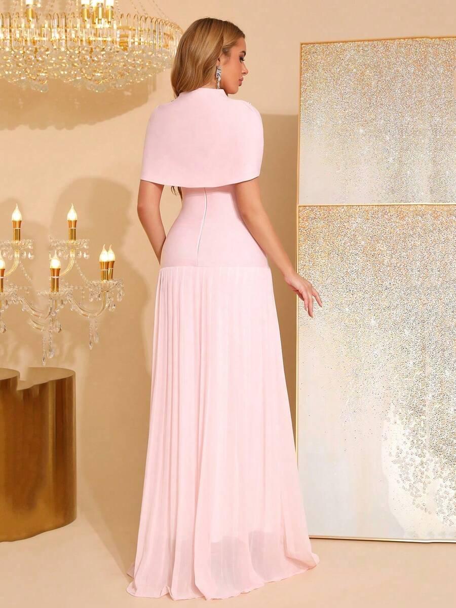 SHEIN RÓŻOWA MAXI SUKIENKA S06__XL