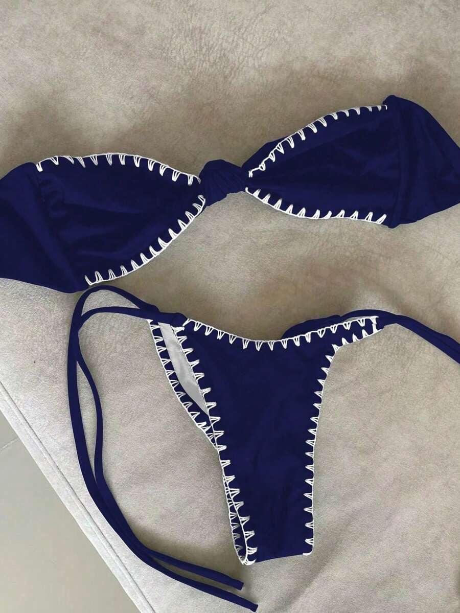 SHEIN STRÓJ KĄPIELOWY DWUCZĘŚCIOWY S09__XS