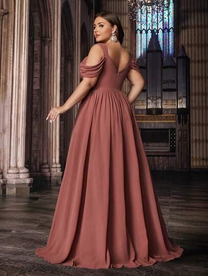 SHEIN ROZKLOSZOWANA MAXI SUKIENKA S06__50
