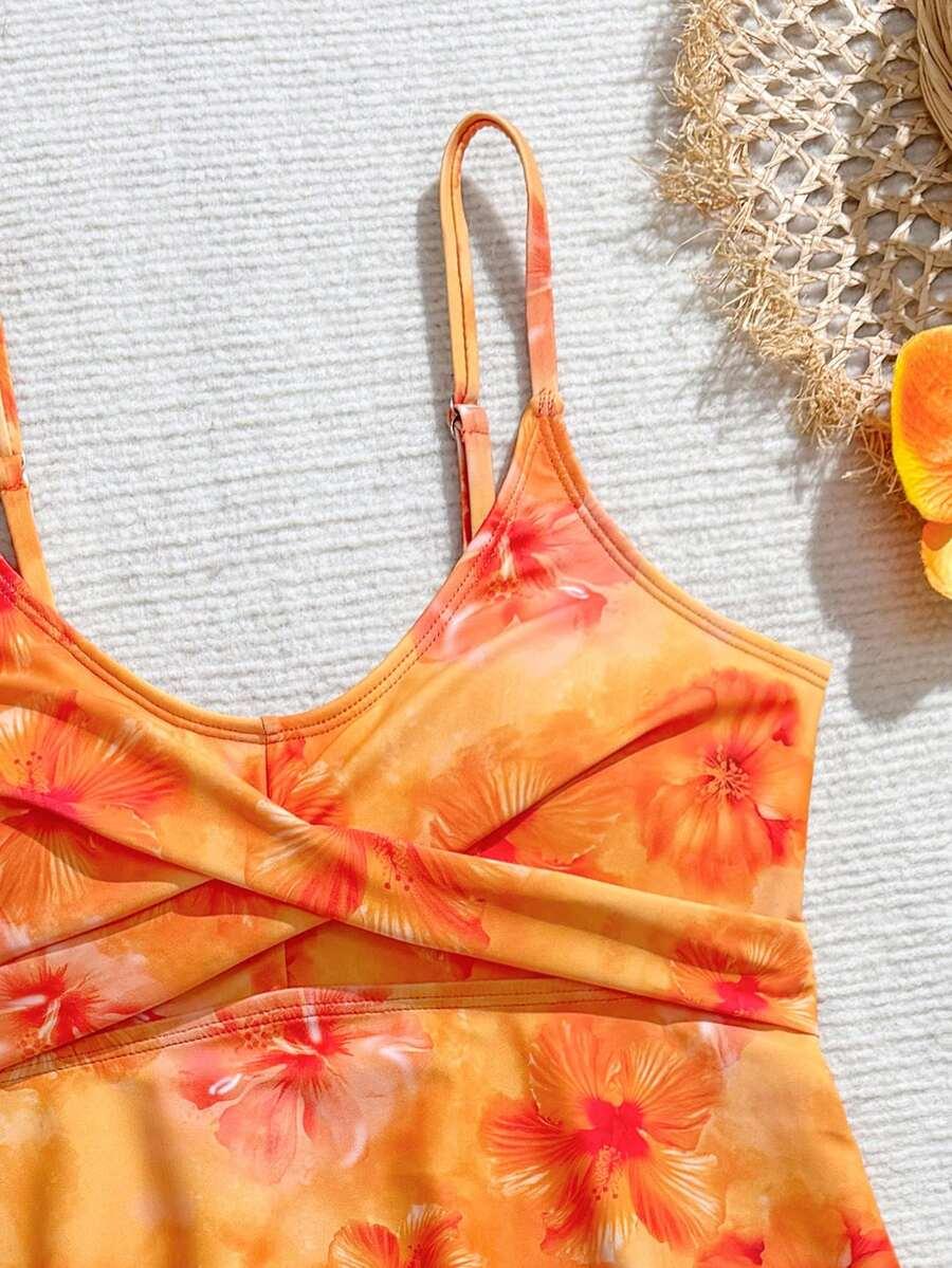 SHEIN DWUCZĘŚCIOWY STRÓJ KĄPIELOWY WZÓR S09__166-170
