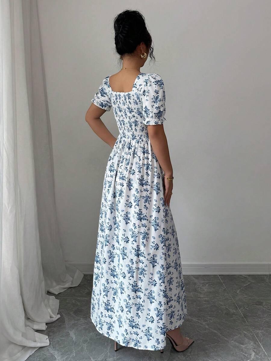SHEIN MAXI SUKIENKA PRINT BOHO S06__S