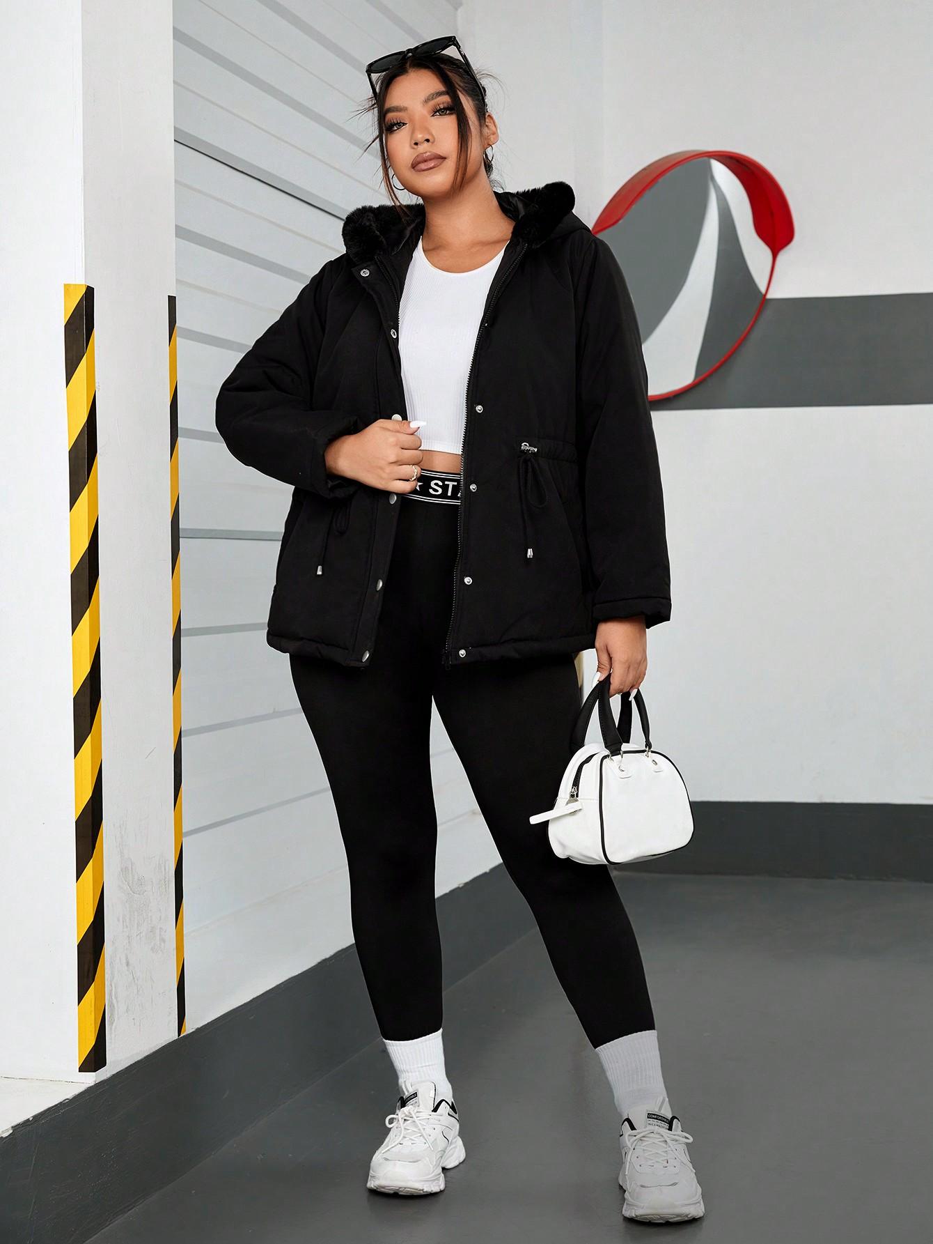 SHEIN CZARNA KURTKA KAPTUR W01__46