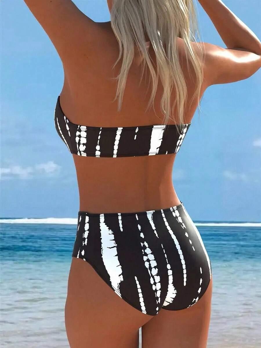 SHEIN STRÓJ KĄPIELOWY DAMSKI DWUCZĘŚCIOWY REGULAR S09__XL
